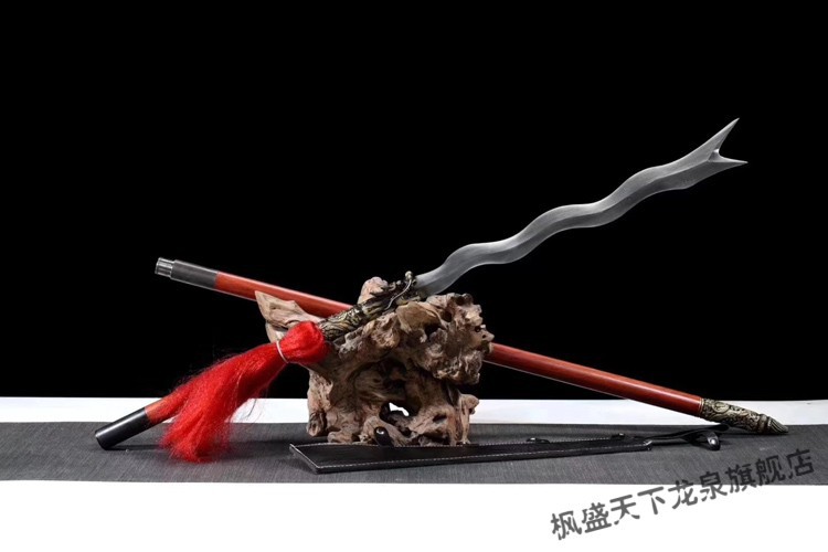 三国张飞丈八蛇矛十八般冷兵器龙渊刀剑兵器长枪长矛赵云枪未开刃