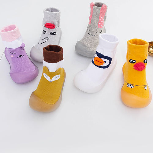 0-4 Years Old Baby Toddler Shoes Autumn and Winter New Non-Slip Tight Years Old Baby Floor Socks Indoor Shoes Step Front Children's Shoes