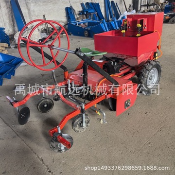 单垄2行的马铃薯播种机 35-50马力的土豆洋芋起垄覆膜种植一体机
