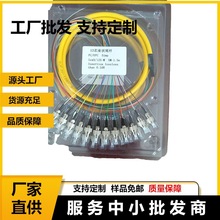 FC电信级UPC圆头12芯束状尾纤又称尾纤束只有一端有连接头