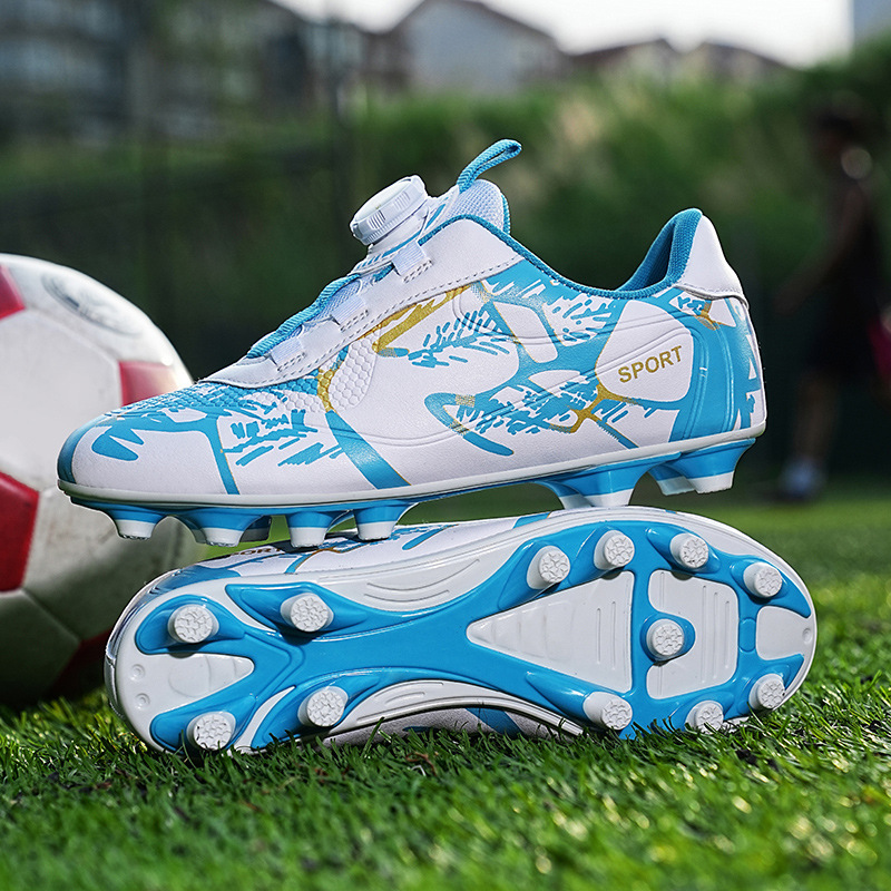 跨境小码新款梅西足球鞋男女外贸底帮球鞋长碎钉青少年训练运动鞋