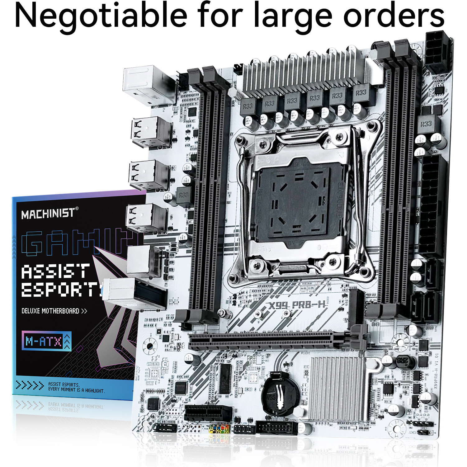 MACHINIST X99-PR8-H White motherboard DDR3 LGA2011-3NVMEM.2