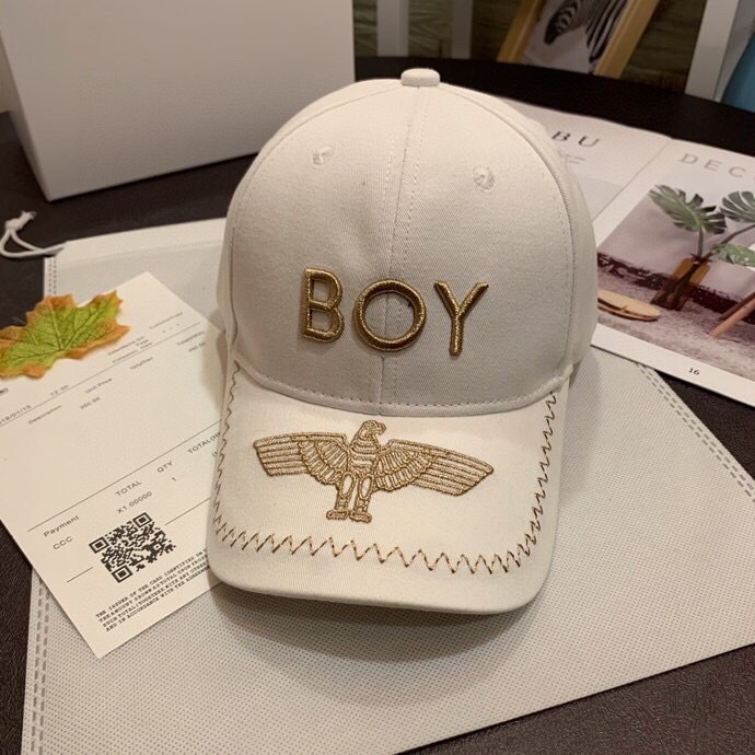 boy老鹰字母立体刺绣棒球帽鸭舌帽休闲运动男女款帽子可调节户外