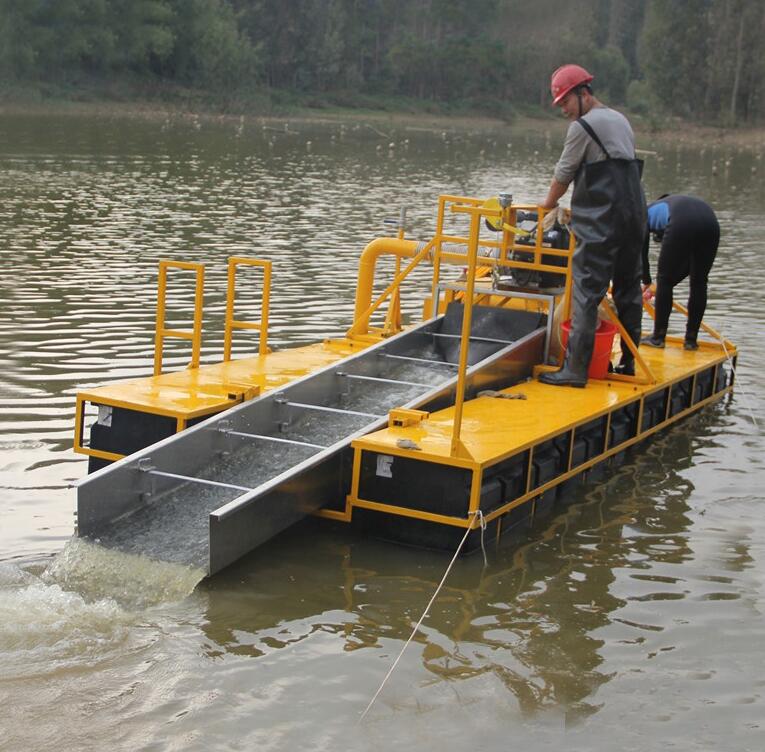 采金船,小型采金船,采金船设备,鲁浩机械