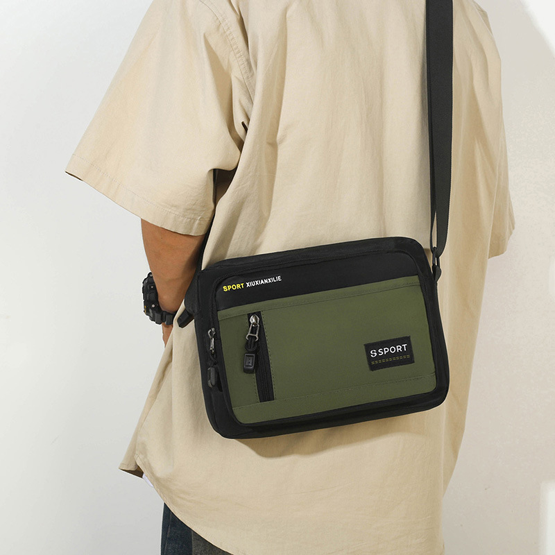 2023 New Storage Men's Bag Fashion All-Match Casual Men's Messenger Bag Commuting Shopping Storage Shoulder Bag