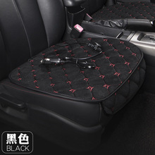 加热坐垫汽车冬季车载单双座电加热垫无靠背后座加热三件套座椅垫