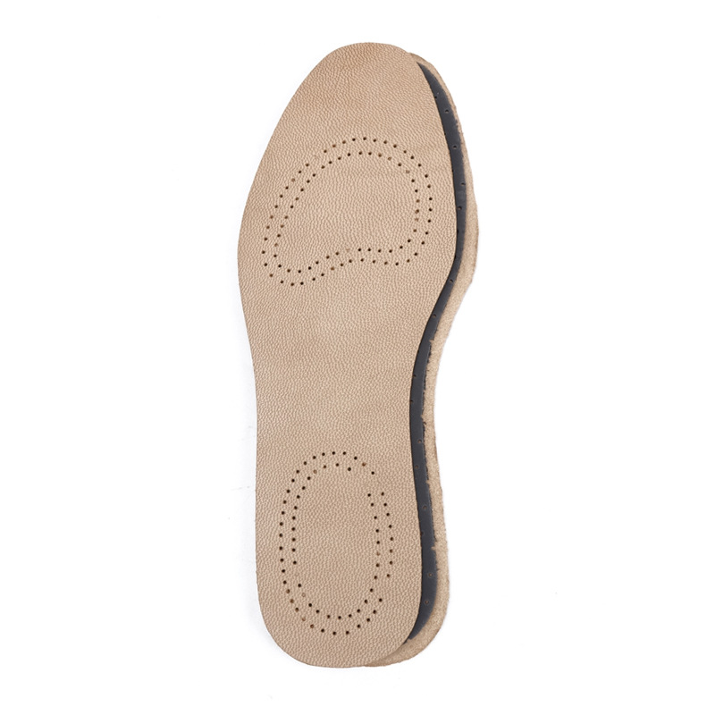 亚马逊头层羊皮鞋垫加厚款真皮防臭透气吸汗舒适运动减震真皮鞋垫