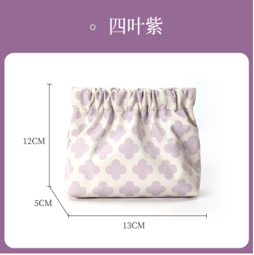 Waterproof Shrapnel Printing Storage Bag New Cosmetic Bag Carry Key Lipstick Mini Storage Coin Purse