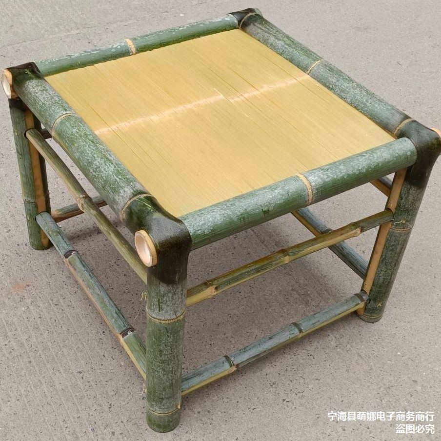 竹茶桌竹饭桌茶几茶舍老式竹桌酒店桌饭店桌组合休闲中式名宿