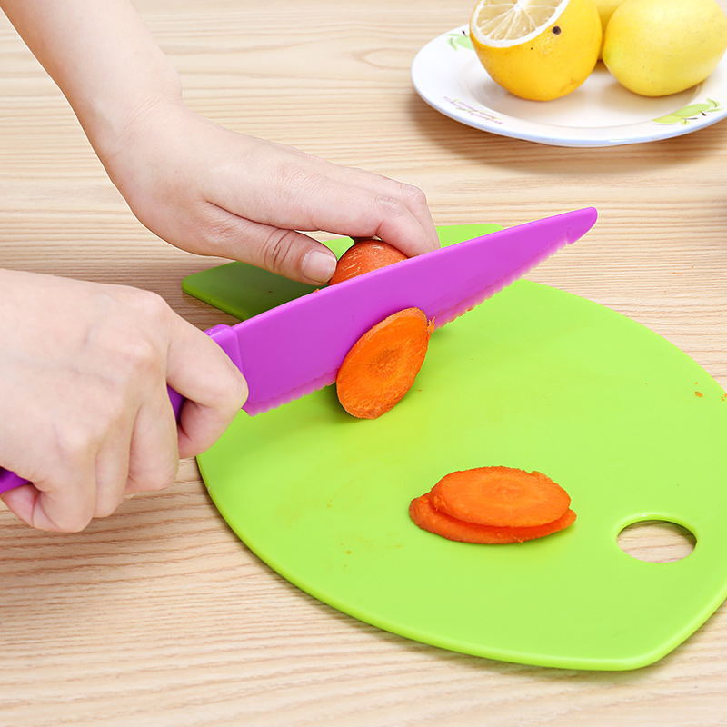 儿童塑料刀刀宝宝辅食切水果刀玩具小刀点心刀塑料瓜果刀