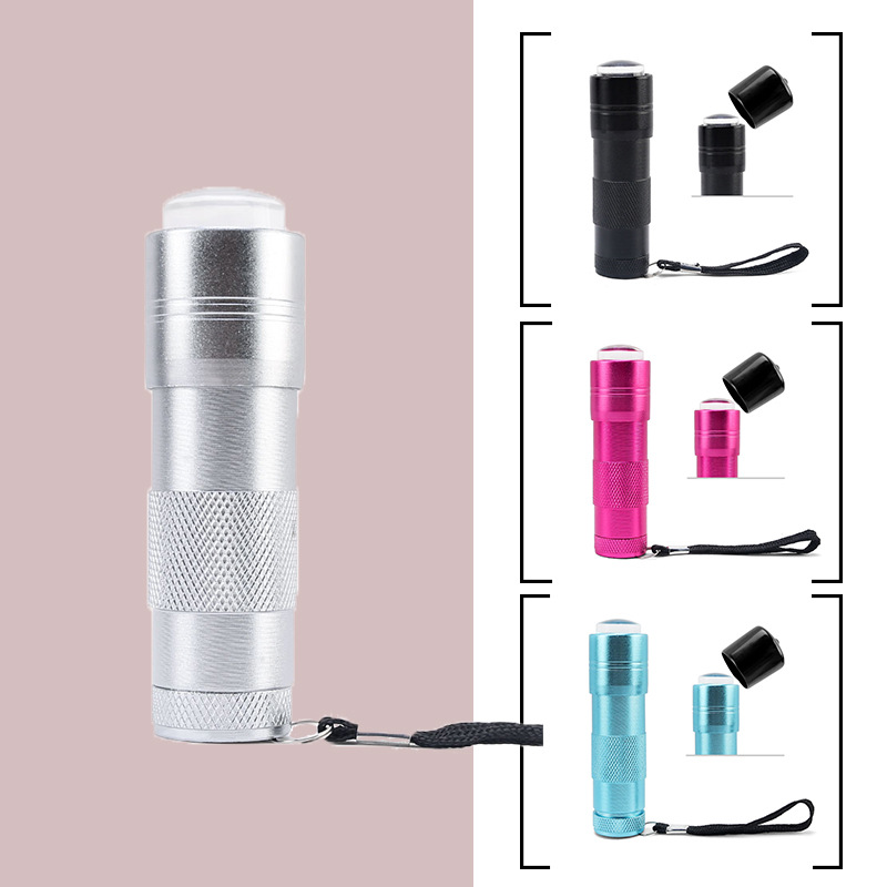 manicure silicone lamp new 12 lamp beads embossed stickers sequins not black hands mini handheld phototherapy lights can be sealed