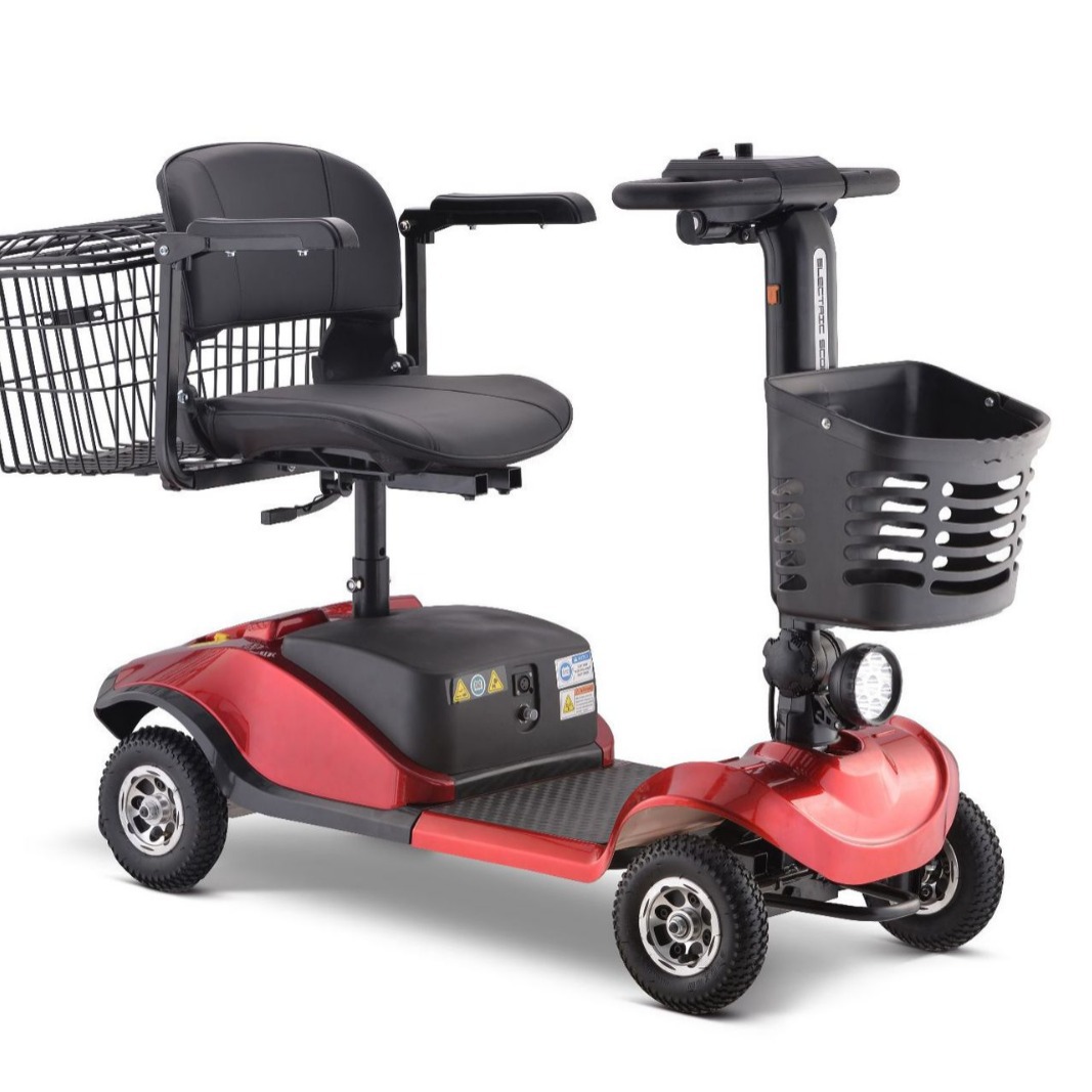 易乐老人代步车小型四轮电动车折叠老年人电瓶车便携残疾人四轮车