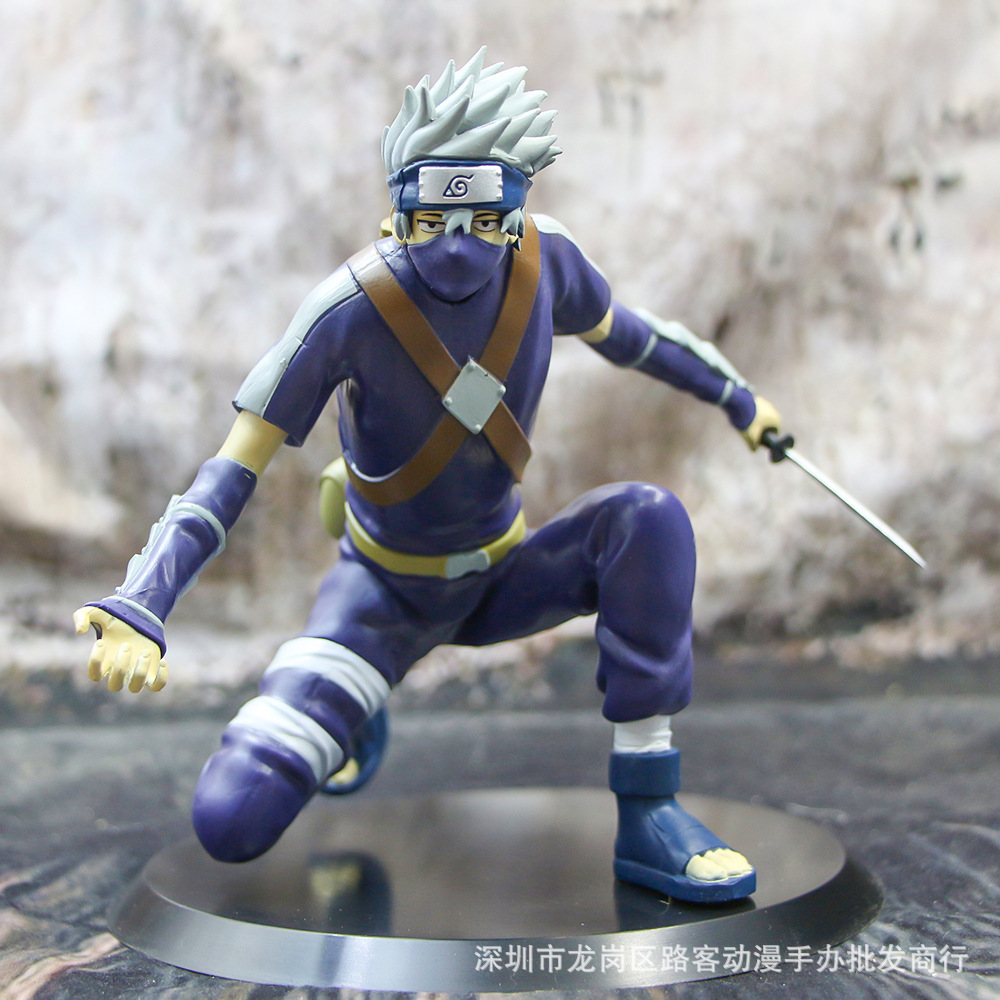 批发火影忍者 卡卡西 跪姿卡卡西 拿刀 gem 盒装摆件手办模型