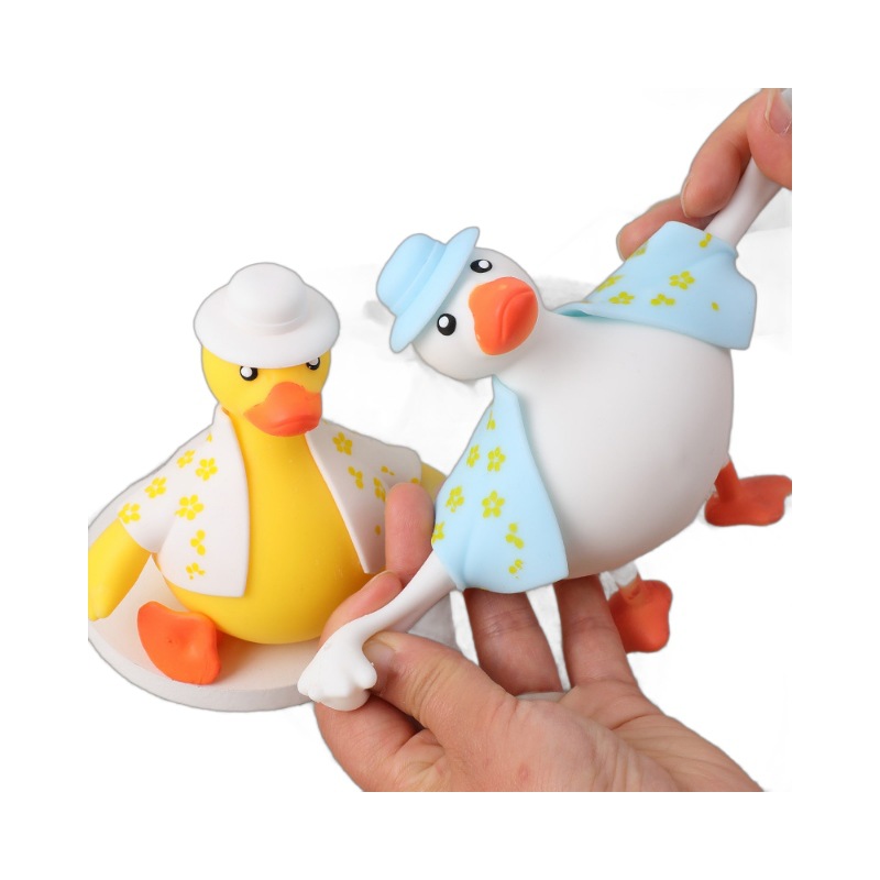 Decompression Toy Squeezing Toy Changing Duck Useful Tool for Pressure Reduction Vent Little Duck Office Decoration Creative Student Trick