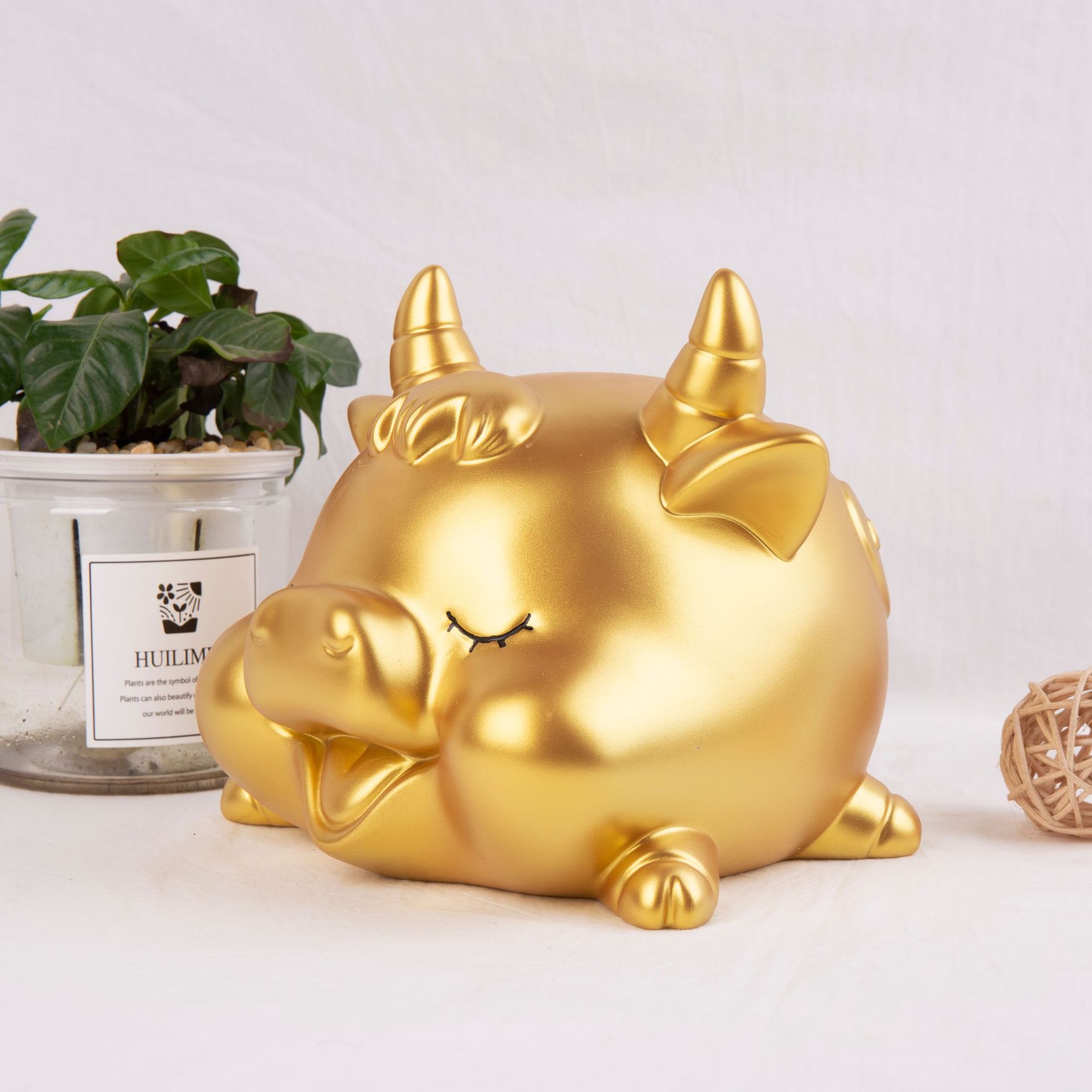 牛年吉祥物金牛存钱罐创意礼品儿童玩具牛储蓄罐牛摆件