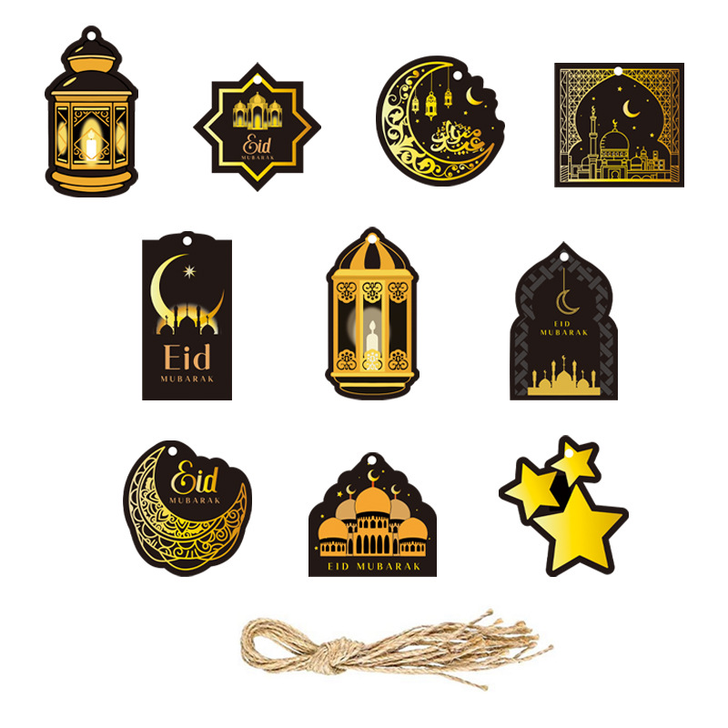 Cross-Border Hot Products Middle East Festival Party Supplies Decoration Pendant XINGX Castle Scene Layout Tag Hanging Ornament