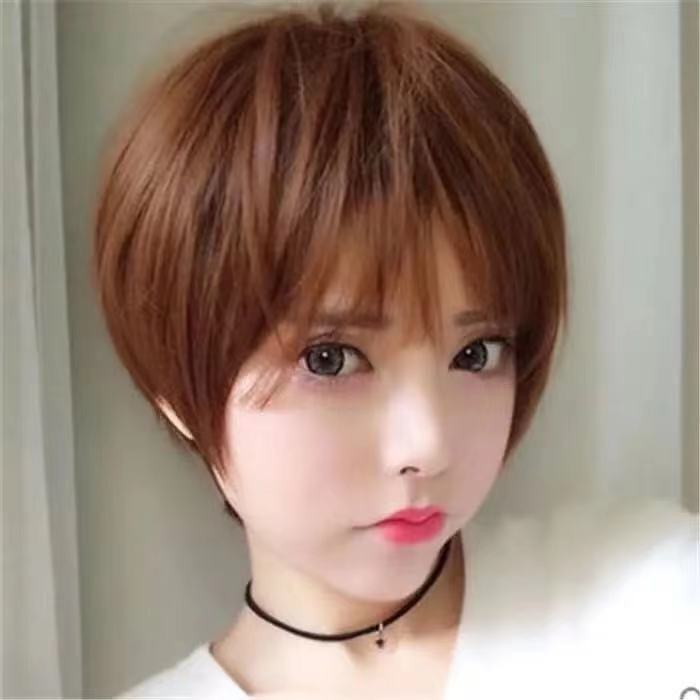 欧美爆款假发女短发bobo头仿真波波头蓬松帅气网红齐耳夏季全头套