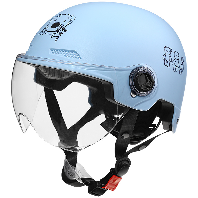 3c Certified Helmet Electric Motorcycle Men and Women Summer Half Helmet Cute Adult Breathable Lightweight Helmet