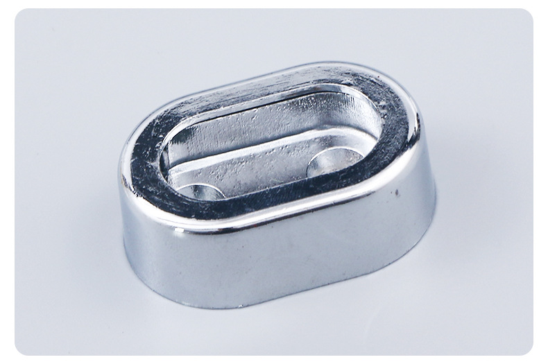 批发锌合金法兰加厚衣通托衣柜家具配件衣通扁管固定衣座