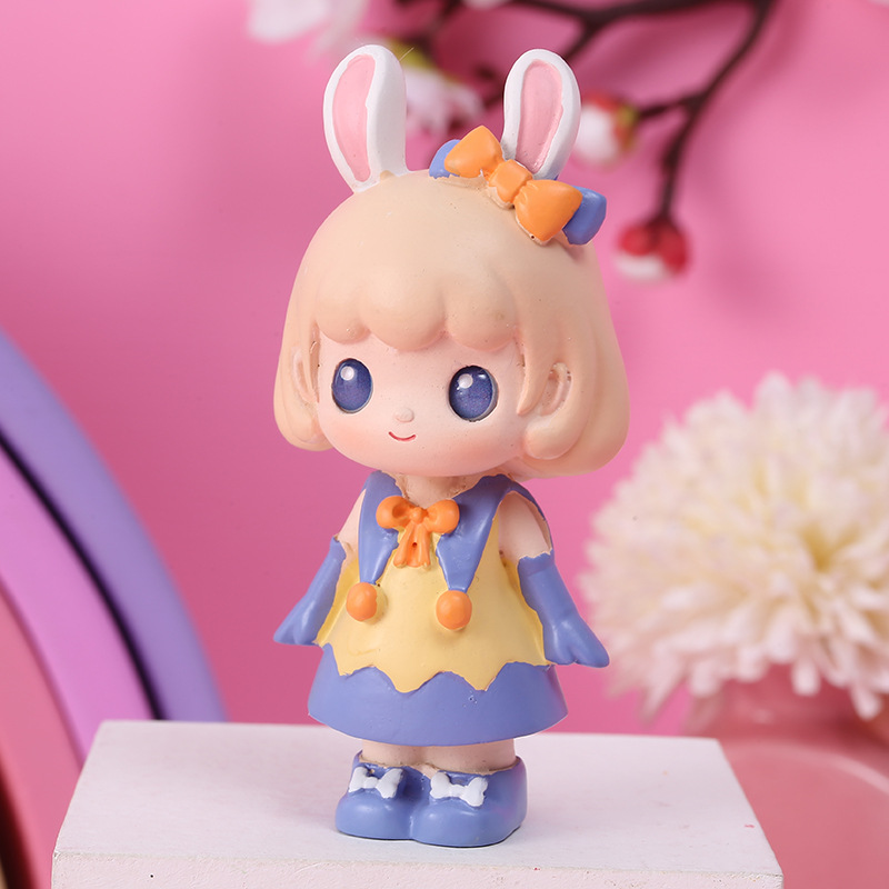 田园兔兔精灵盲盒 创意可爱卡通手办玩偶潮玩公仔少女心生日礼物