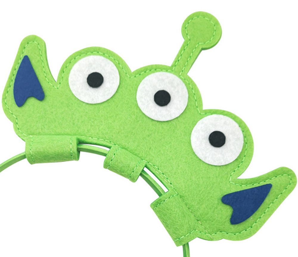 亚马逊搞怪卖萌头箍 三眼仔 大眼怪外星人头饰恶搞节日布艺发箍