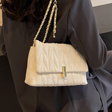 绣线包包女士2024新款潮高级感流行时尚质感单肩包链条斜挎通勤包