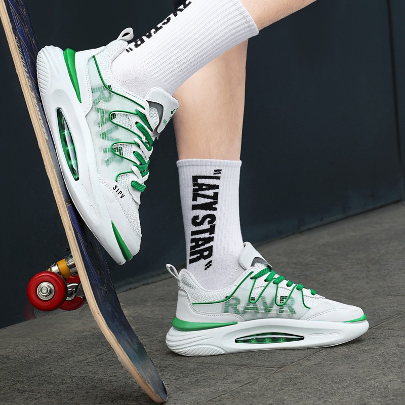 莆田男鞋运动鞋夏季青少年跑步鞋超轻减震气垫透气情侣老爹潮鞋45