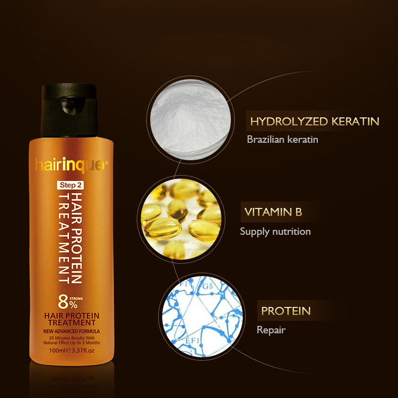 hairinque 热销80ml角蛋白护发素 矫直头发/修复毛躁蓬松头发