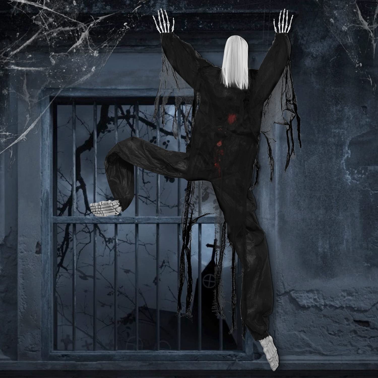 6m爬墙鬼非声控装饰大吊死鬼剧本杀场景布置道具