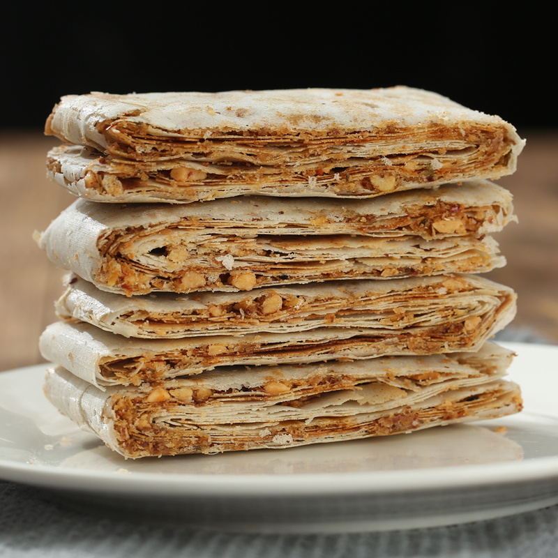 山东煎饼特产曲阜香酥煎饼农家手工咸味夹心多味杂粮煎饼4斤包邮