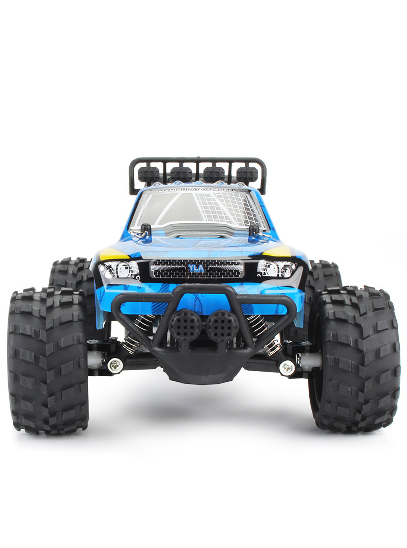 跨境rc美式皮卡越野赛车模型玩具大轮泥地攀爬车1:18儿童遥控车