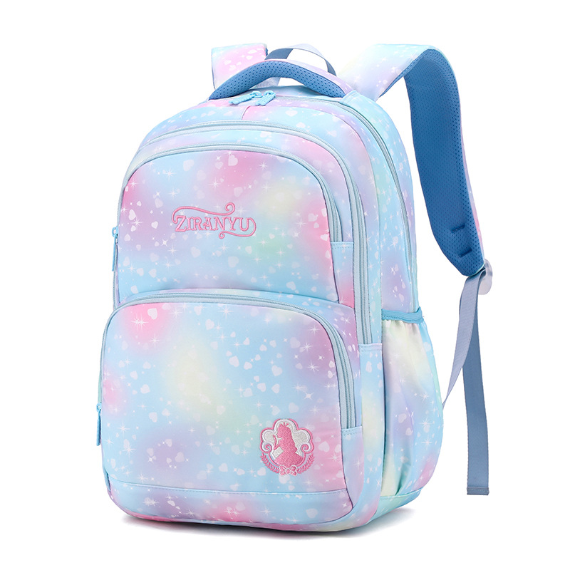 2022 Natural Fish New Backpack for Girls Grade 3-6 Lightweight Spine-Protective Cross-Border Hot One Piece Dropshipping