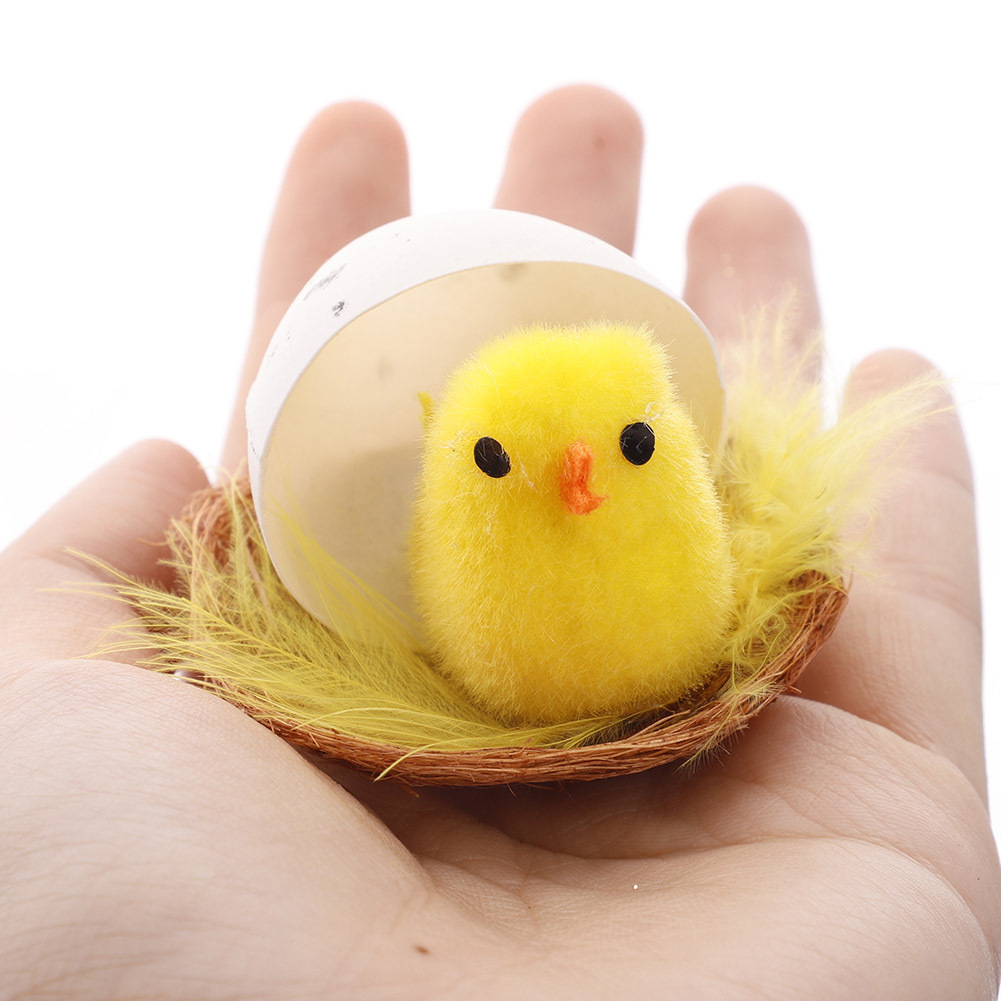 编号8)mini easter chicks复活节装饰小鸡