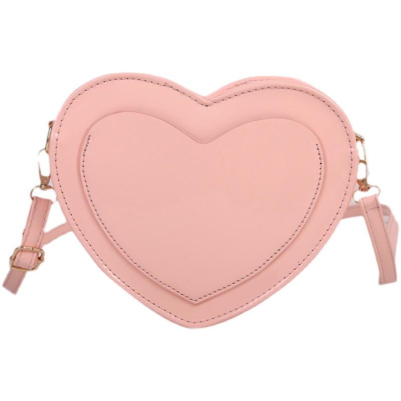 Cute Heart Small Bag Female 2021 New Fashion Messenger Bag Simple Western Style Popular Women's Bags Shoulder Bag