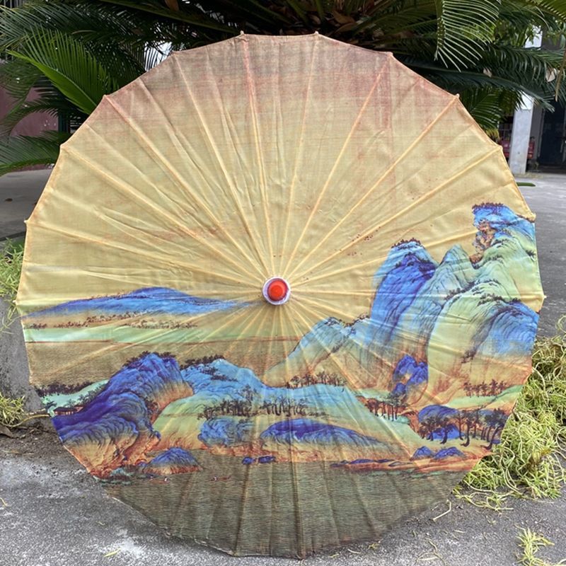 工艺伞古风油纸伞绸布印花伞装饰吊顶伞摄影道具走秀伞汉服舞蹈伞