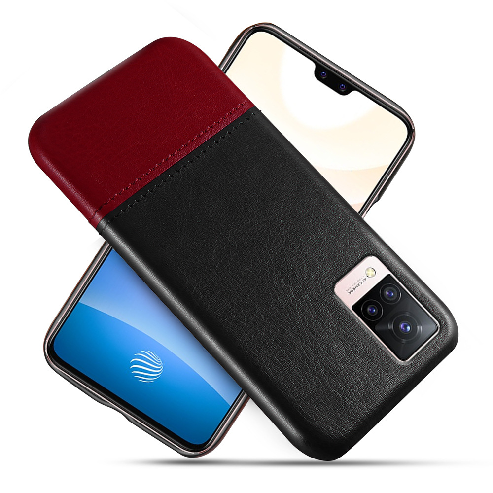 新款创意vivo s9手机壳欧美个性适用vivo s9撞色拼接后盖式保护套