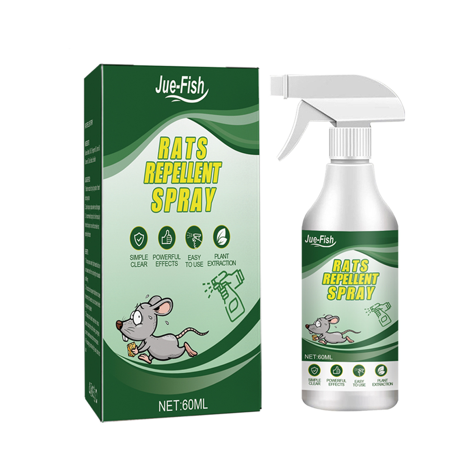 Jue Fish Mouse Repellent Spray Mouse Repellent Agent Indoor Home Car Engine Mouse Repellent Spray