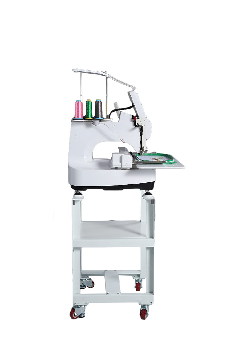 单头绣花机全自动高速台式电脑刺绣机小型电动商用成衣帽绣机器