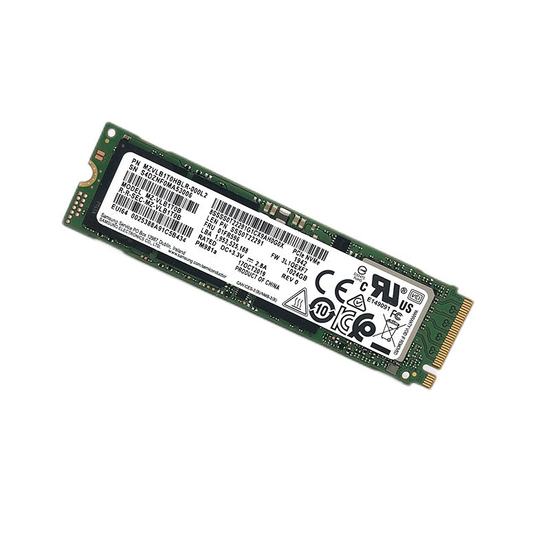 适用三星pm981a 1t m.2 nvme 1tb m2 pcie ssd固态硬盘工包无包装