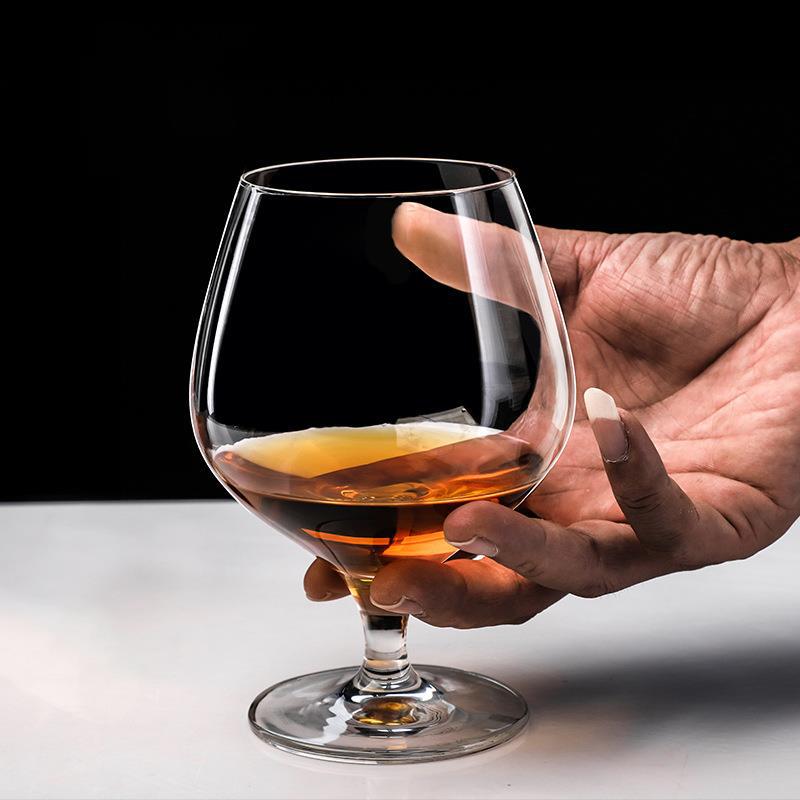 德国进口水晶干邑杯鸡尾酒杯轩尼诗xo洋酒杯矮脚白兰地杯烈酒杯子