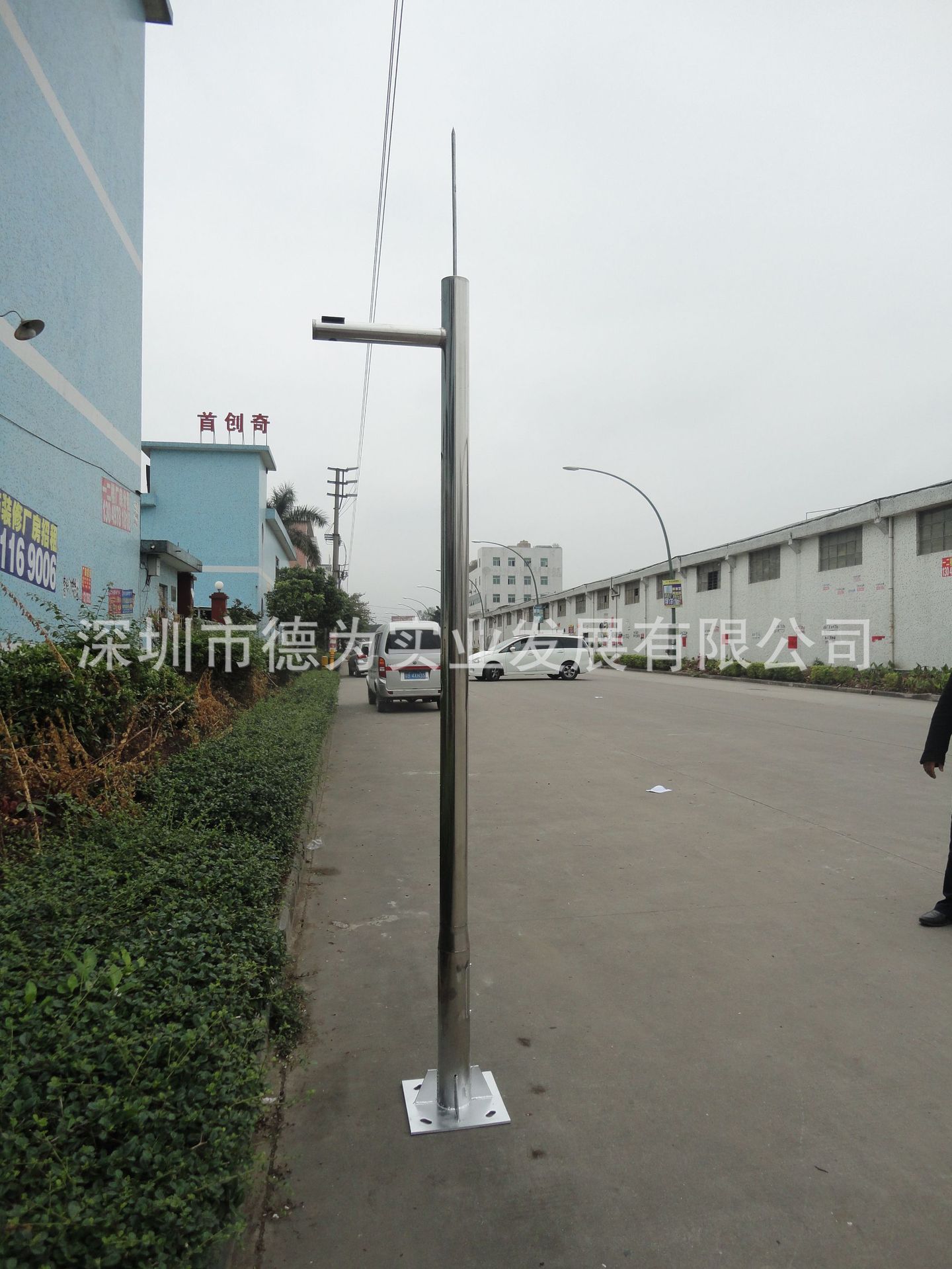 5米4米5米枪机球机监控杆小区室外不锈钢立杆