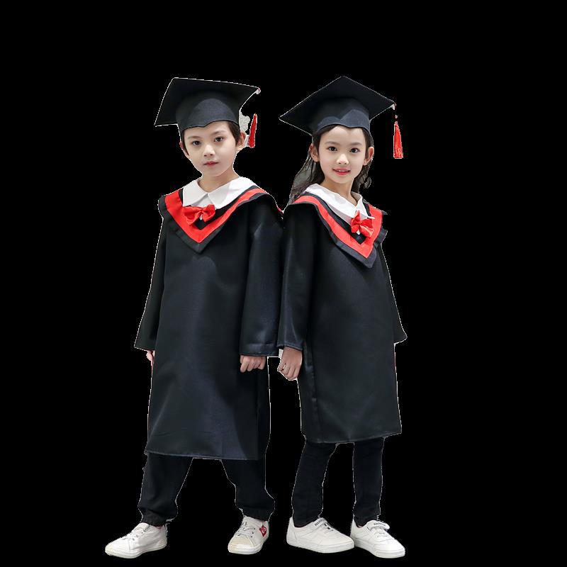儿童博士服毕业礼服中小学生学士服装得奖装幼儿园小博士服套装.
