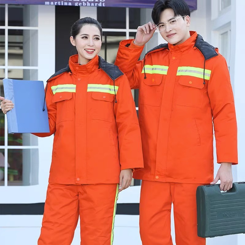 环卫工作服套装男保洁高速路政施工园林绿化服装反光