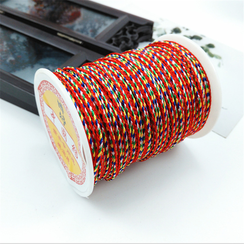 定制端午节五色线 diy彩绳手工五彩线金刚绳成品五色手工手链编织