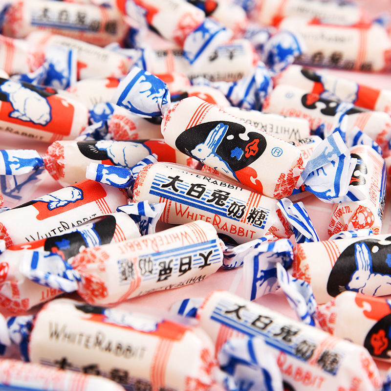 大白兔奶糖上海特产铁盒114g牛奶糖8后怀旧零食圣诞节糖果现货