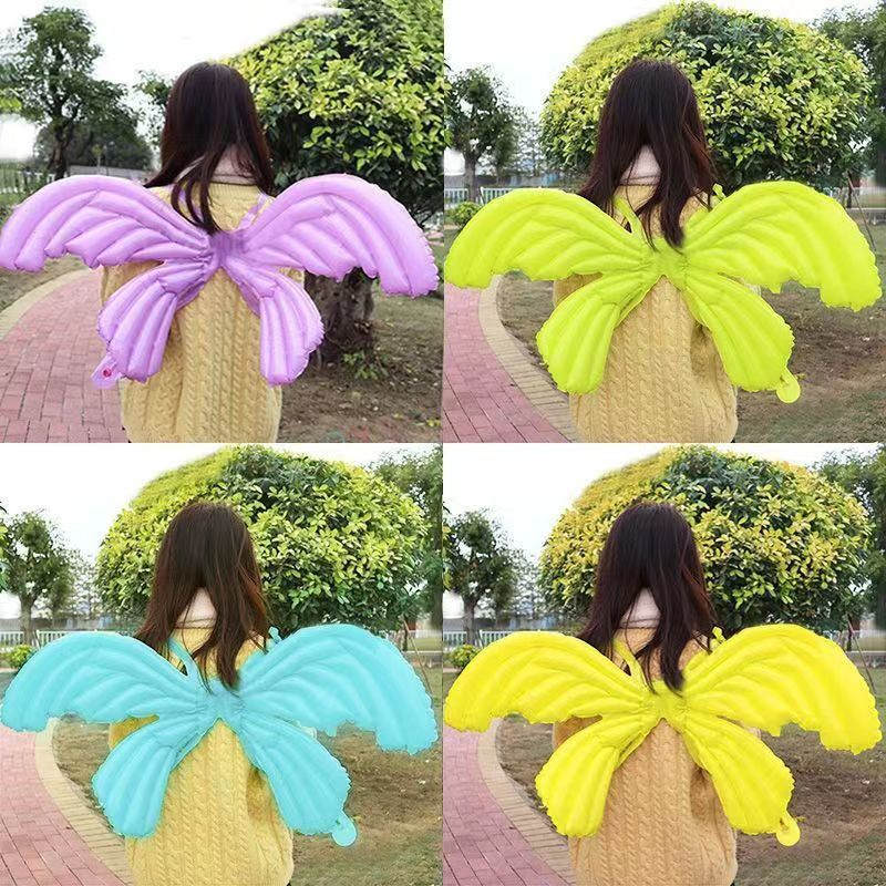 New Inflatable Back Hanging Angel Butterfly Wings Children's Outdoor Small Toys Birthday Decoration Stall Hot Sale Balloon