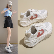 新款四季女鞋网红鞋韩版时尚系带小白鞋学生休闲透气网面运动鞋批