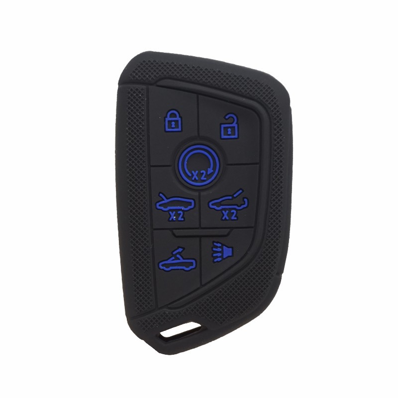 适用于雪佛兰corvette科尔维特 c8 7键钥匙 汽车遥控钥匙包硅胶套