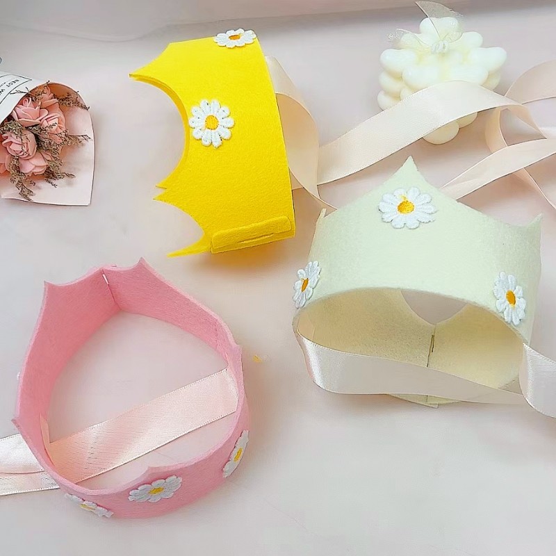 New Birthday Decoration Party Headdress Birthday Cake Candle Hat Exquisite Headband Funny Hair Accessories Personalized Headband