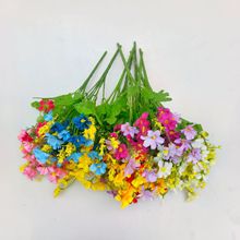 仿真花小雏菊28头跳兰菊假花家居装饰客厅摆放绢花塑料花批发花厂